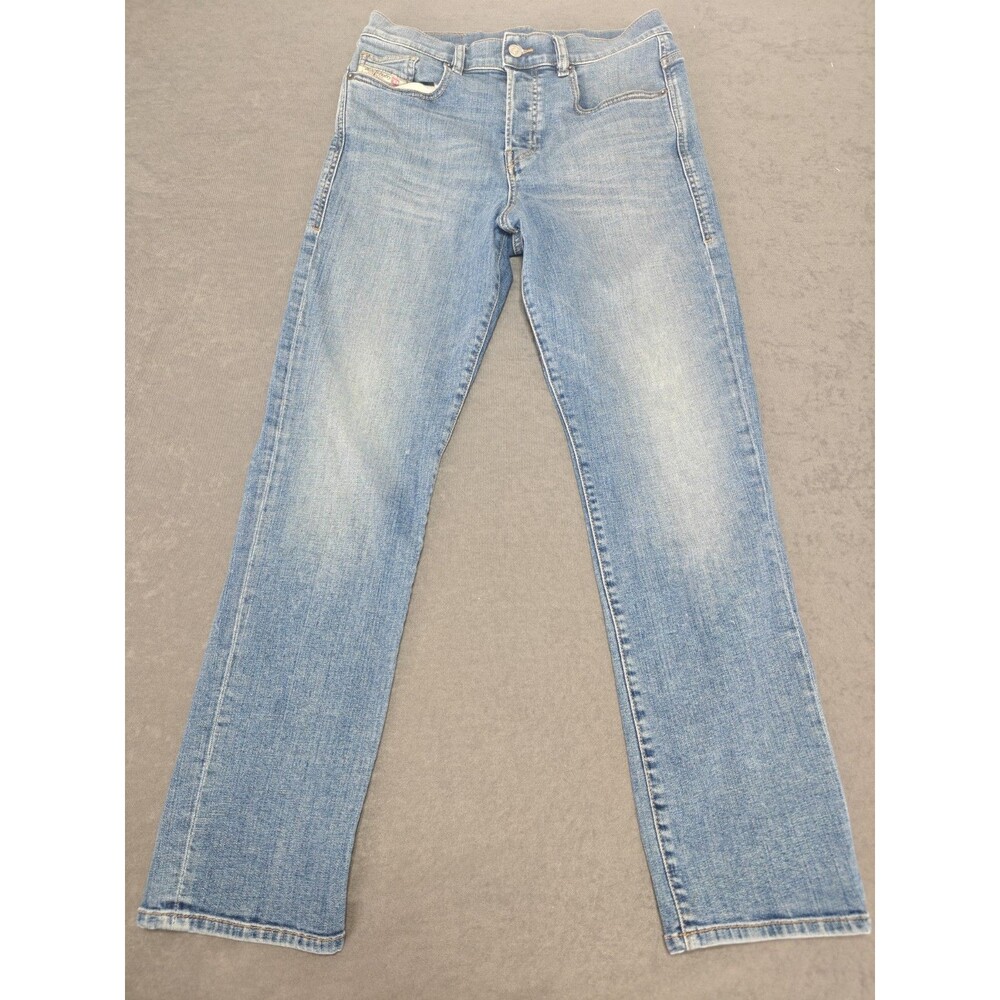 Diesel Women’s Jeans W30 Blue Straight Leg Stretch Denim High Rise 30 Waist